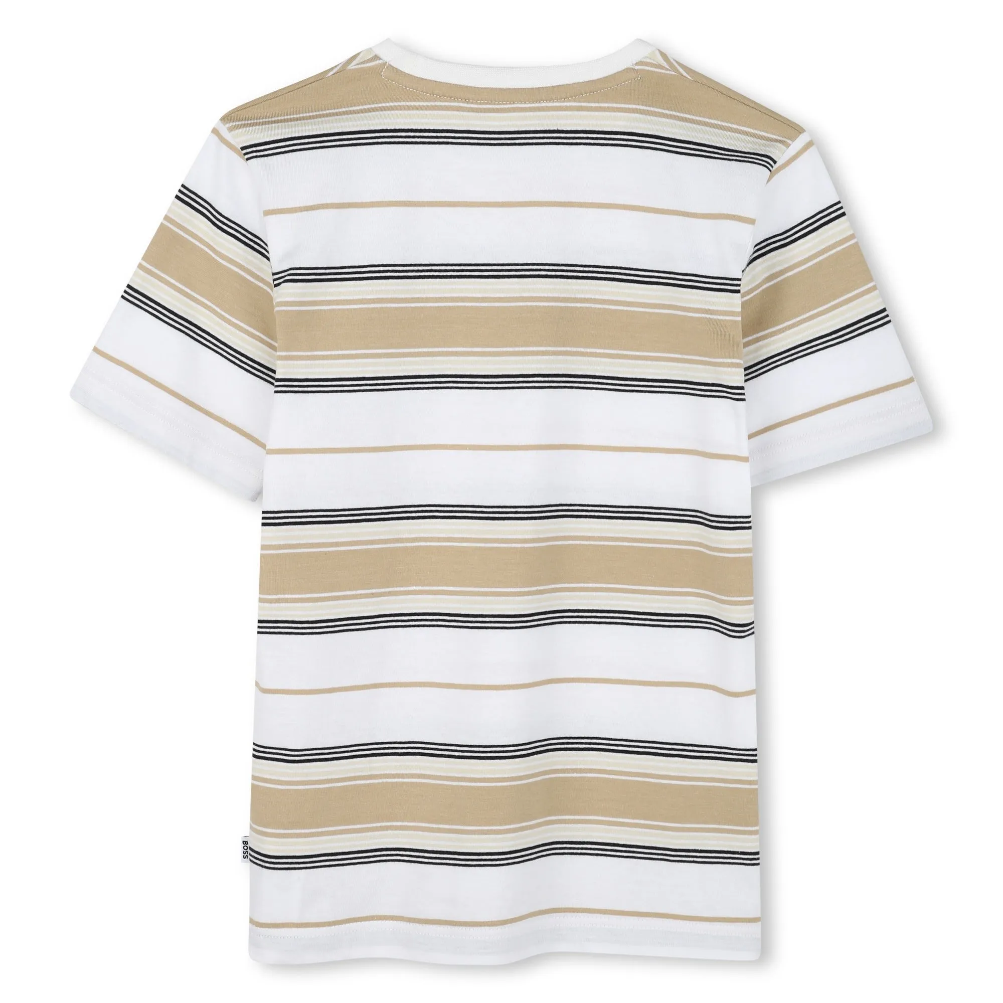 T-shirt à rayures beige pour garçons