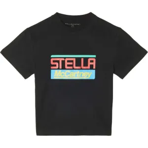 T-shirt en coton noir pour garçons avec logo