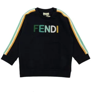 Sweat-shirt Fendi Noir avec Logo pour Garçons