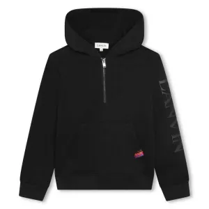 Sweat à capuche noir pour garçons