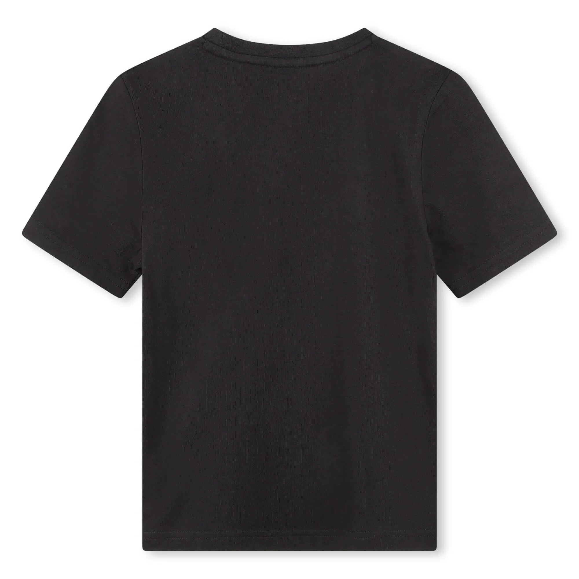 T-shirt pour garçons noir à logo imprimé mixte
