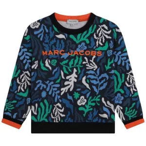 Sweat-shirt à imprimé algues bleu pour garçons