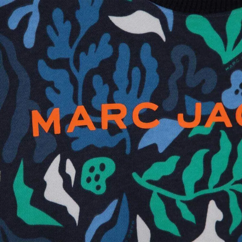 Sweat-shirt à imprimé algues bleu pour garçons