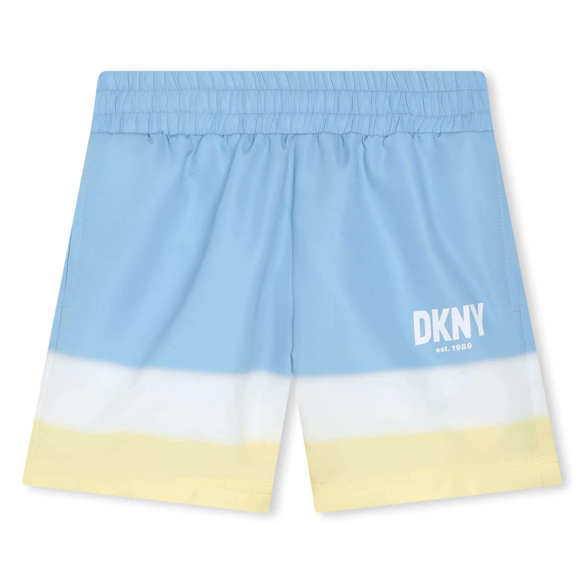 Short de bain pour garçons Bleu & Bloc Citron