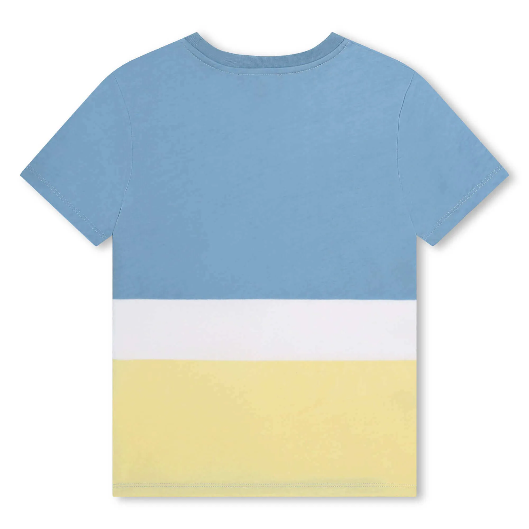 T-shirt à bloc bleu et citron pour garçons