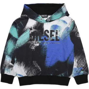 Sweat-shirt à imprimé bleu pour garçons