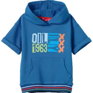Pull à capuche bleu pour garçons