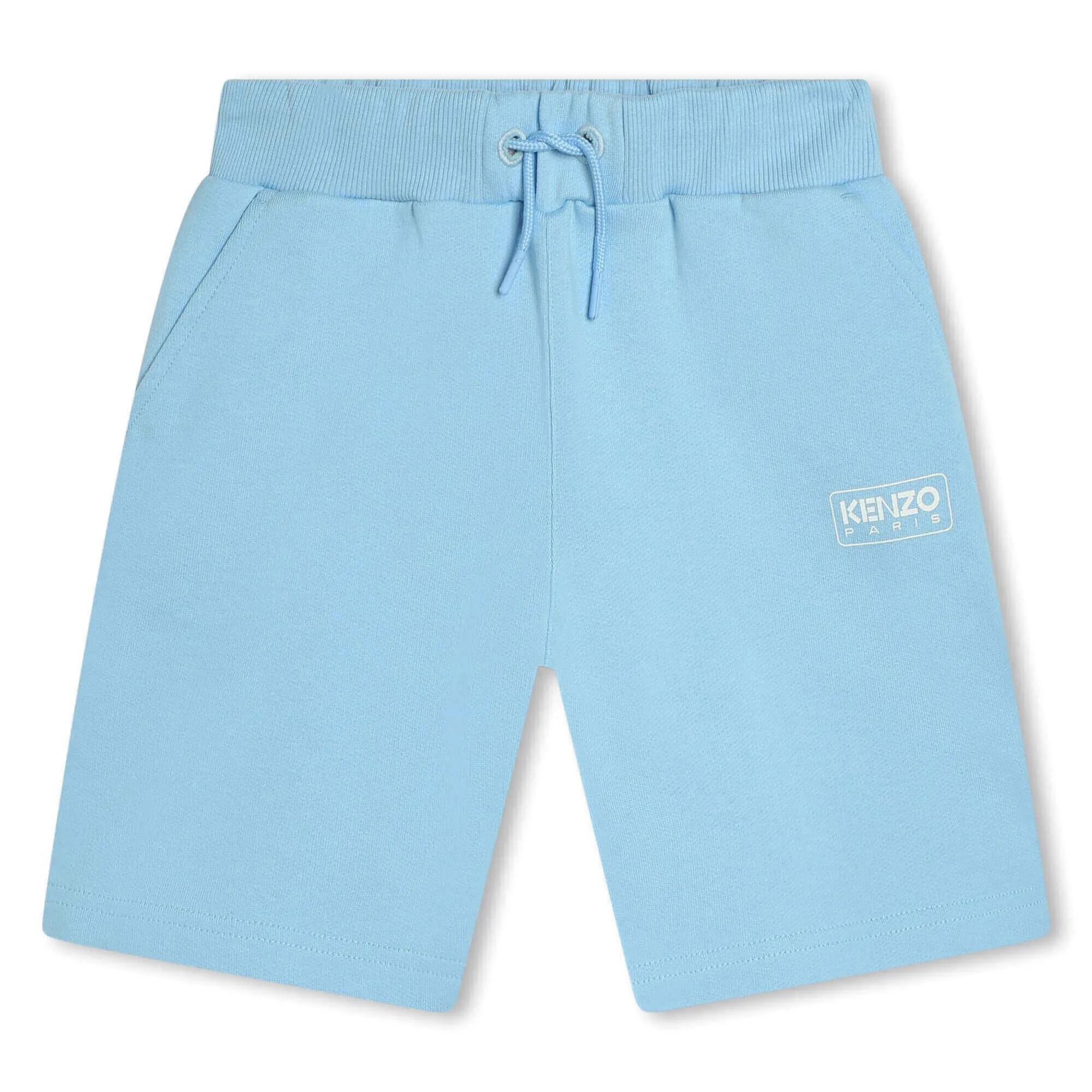 Short Bleu Kenzo Logo pour Garçons