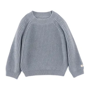 Pull en jade tricoté bleu pour garçons
