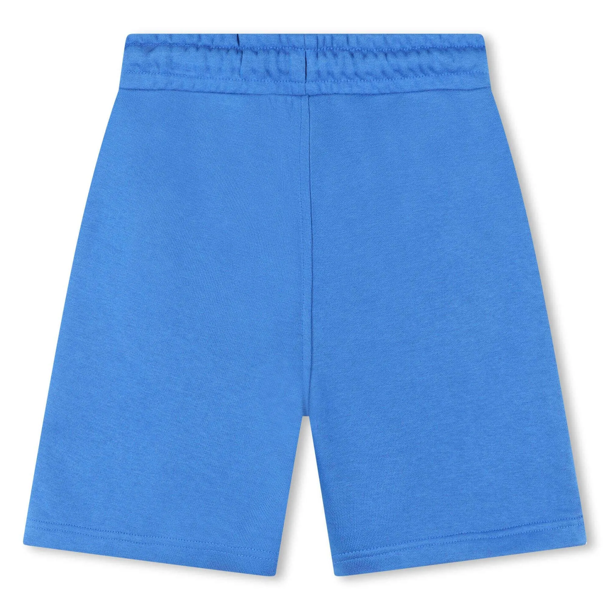 Short en polaire bleu avec logo pour garçons