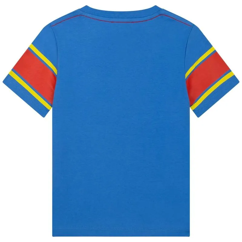 T-shirt pour garçons avec logo bleu
