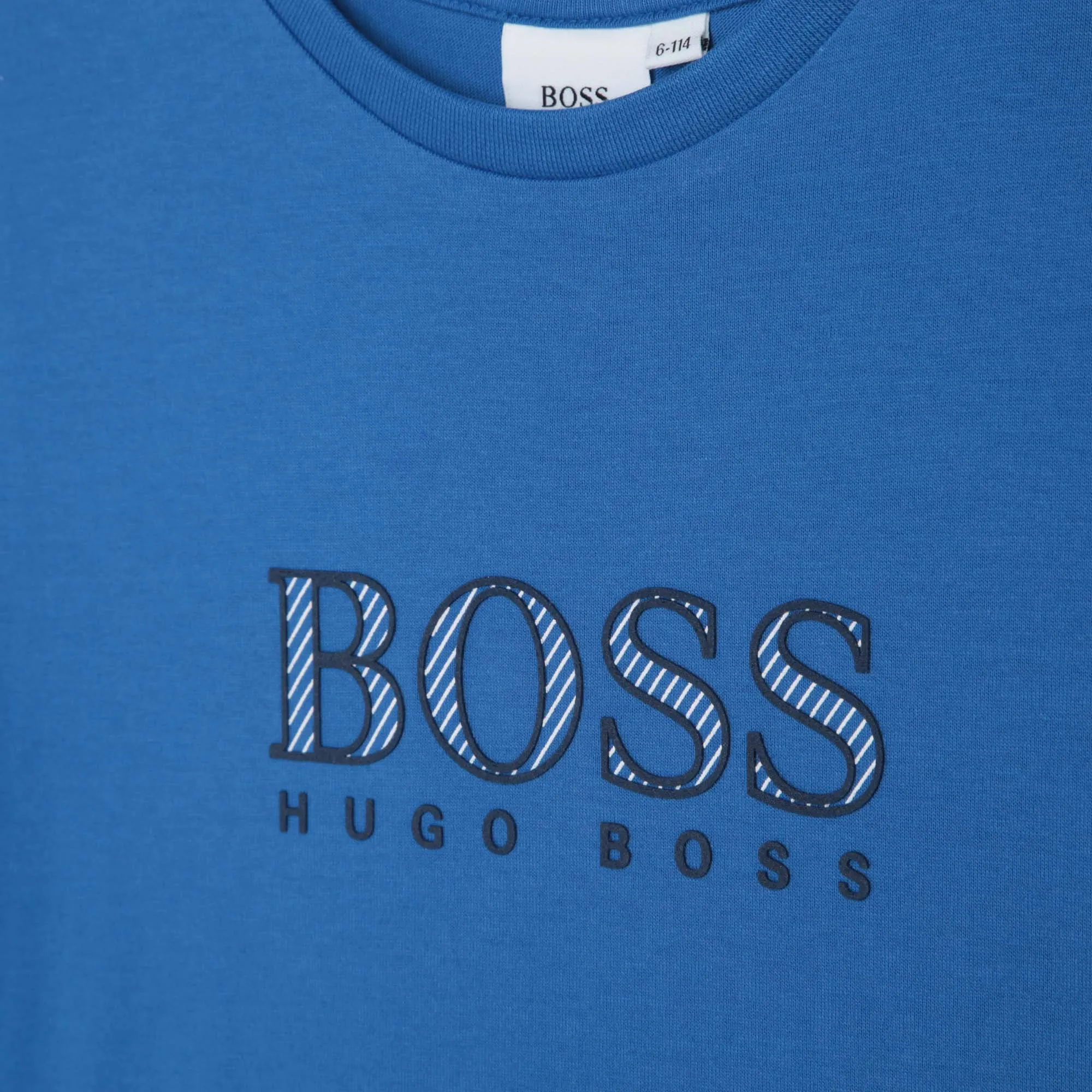 T-shirt pour garçons avec logo bleu