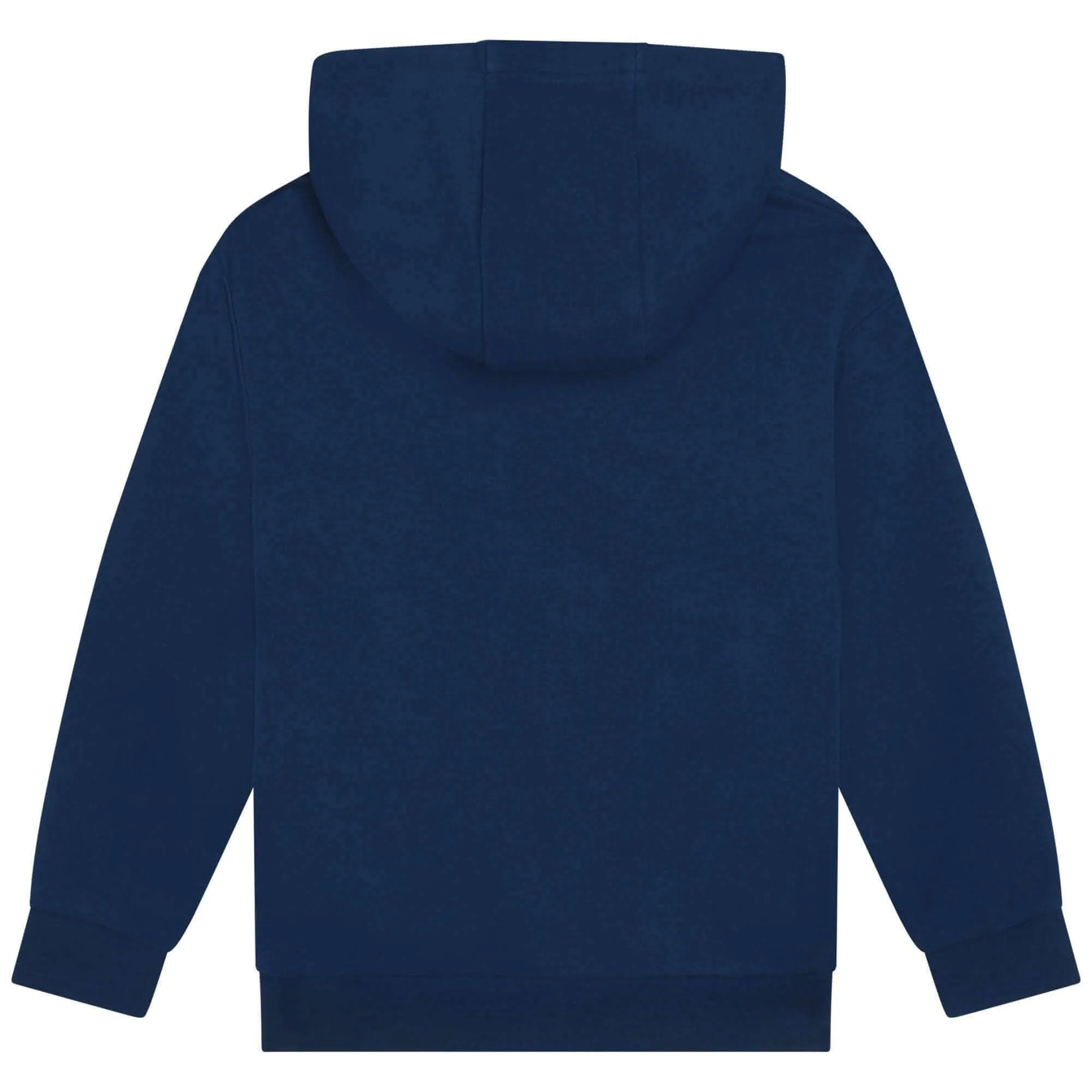 Pull à capuche zip bleu pour garçons avec logo