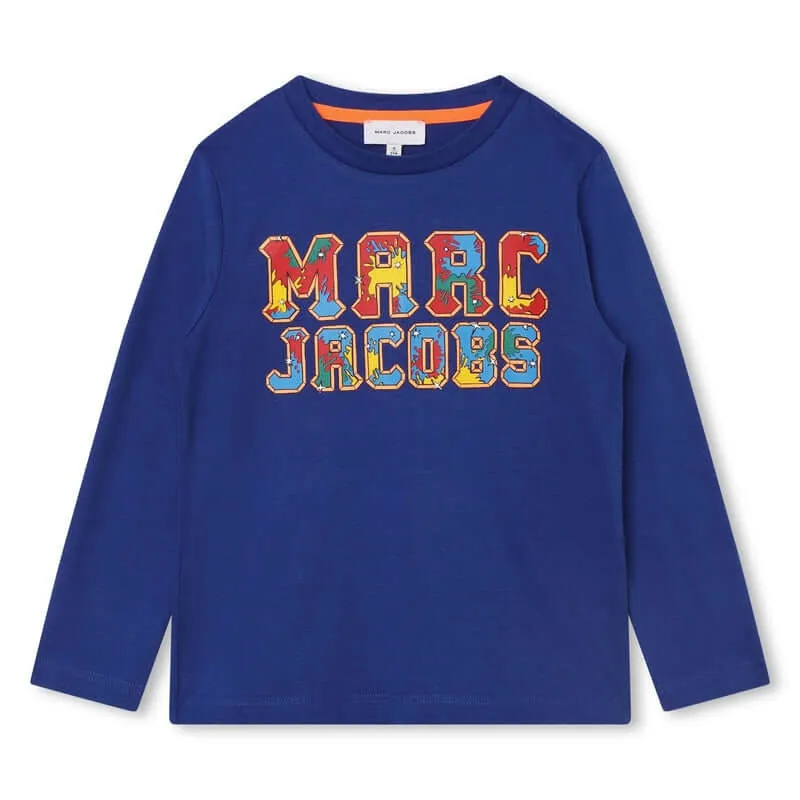 Haut en Coton Biologique Bleu pour Garçons