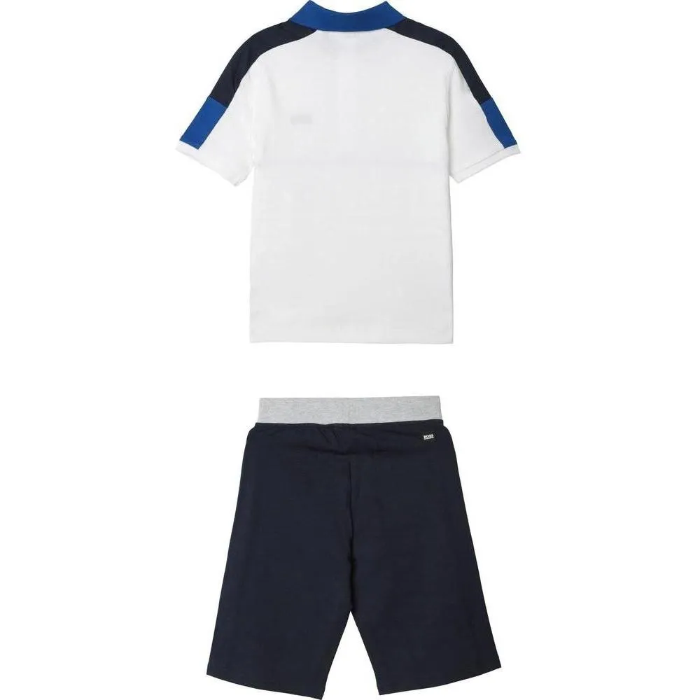 Ensemble Polo et Short Bleu pour Garçons