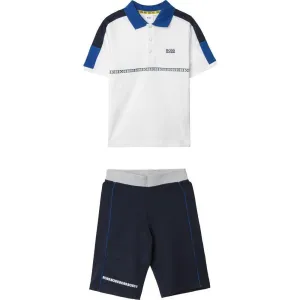 Ensemble Polo et Short Bleu pour Garçons