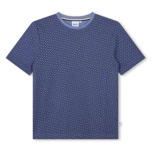 T-shirt à manches courtes bleu pour garçons