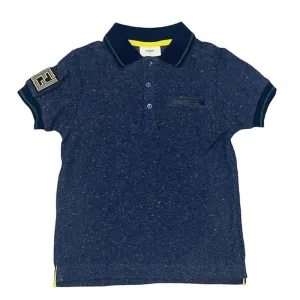Polo Bleu Tacheté pour Garçons