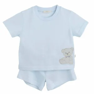 Ensemble Short Teddy Bleu pour Garçons