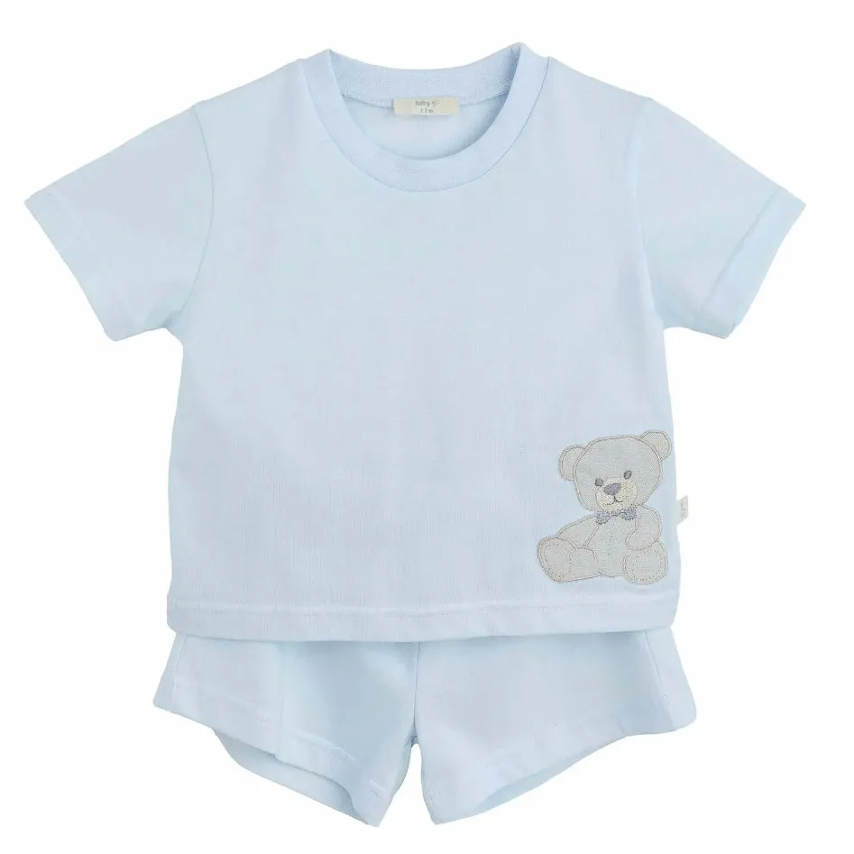 Ensemble Short Teddy Bleu pour Garçons