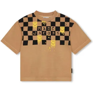 T-shirt à manches courtes marron pour garçons