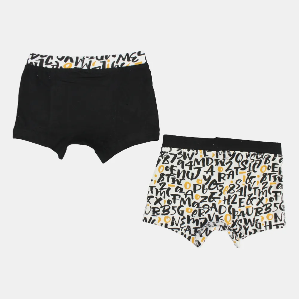 Boxers en Coton pour Garçons – Gris & Bleu Marine (Lot de 2)