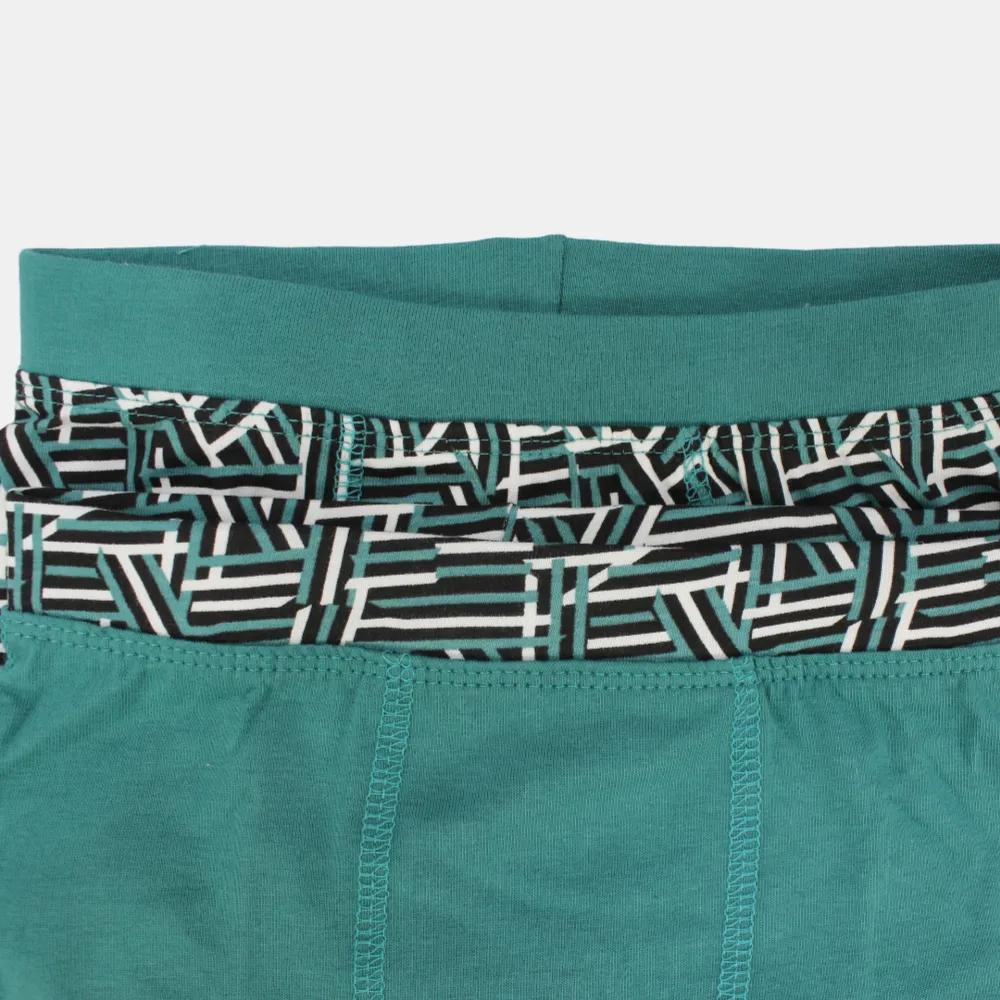Boxers en Coton pour Garçons – Vert (Lot de 2)