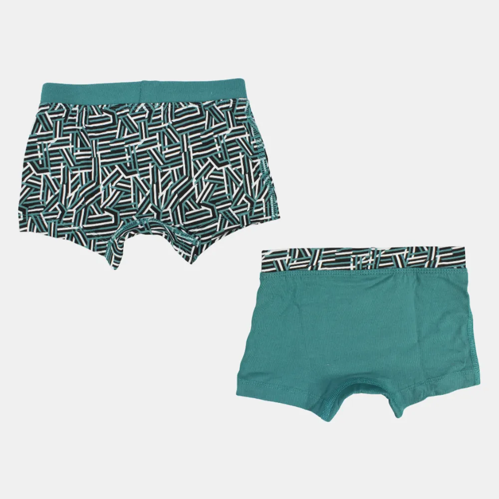 Boxers en Coton pour Garçons – Vert (Lot de 2)