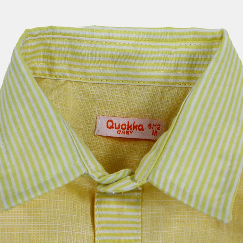 Chemise en coton à manches longues pour garçons avec des couleurs amusantes