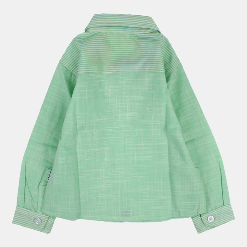 Chemise en coton à manches longues pour garçons avec des couleurs amusantes
