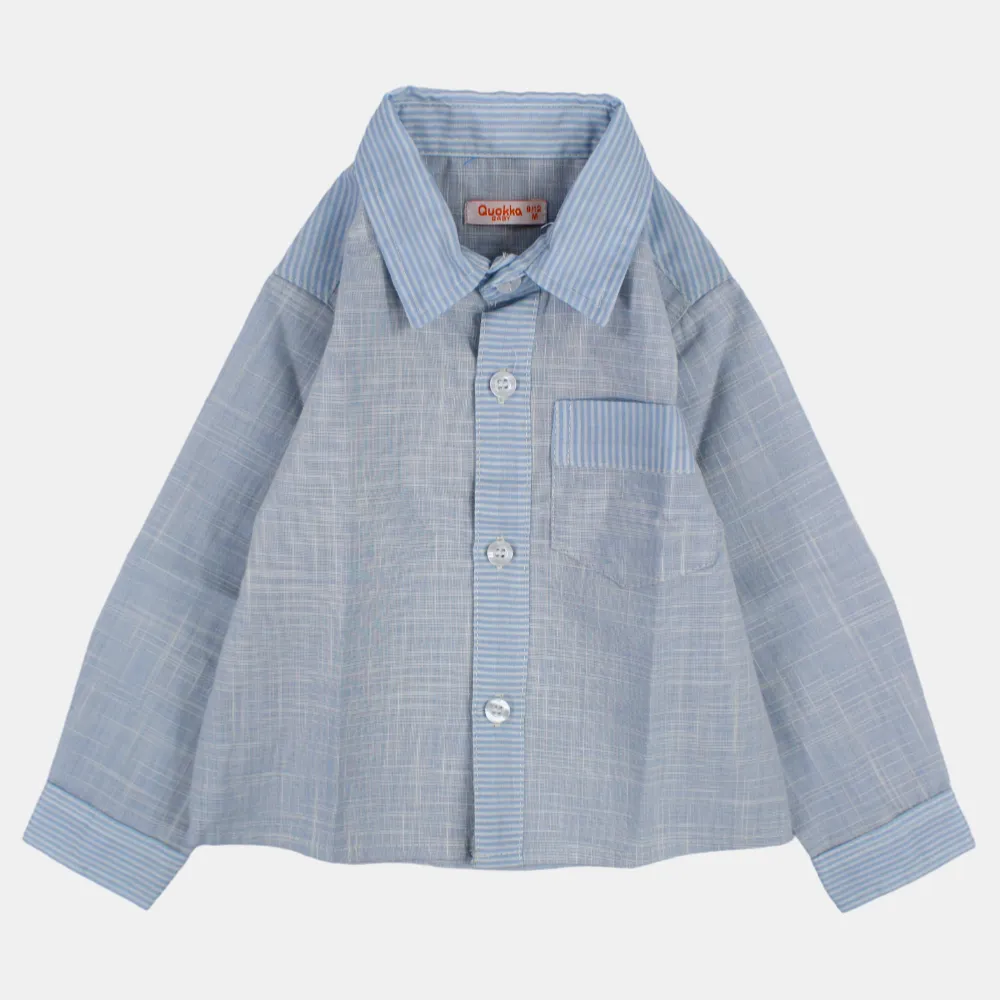 Chemise en coton à manches longues pour garçons avec des couleurs amusantes