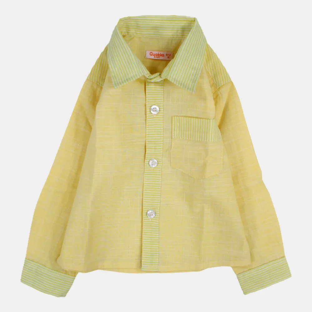 Chemise en coton à manches longues pour garçons avec des couleurs amusantes