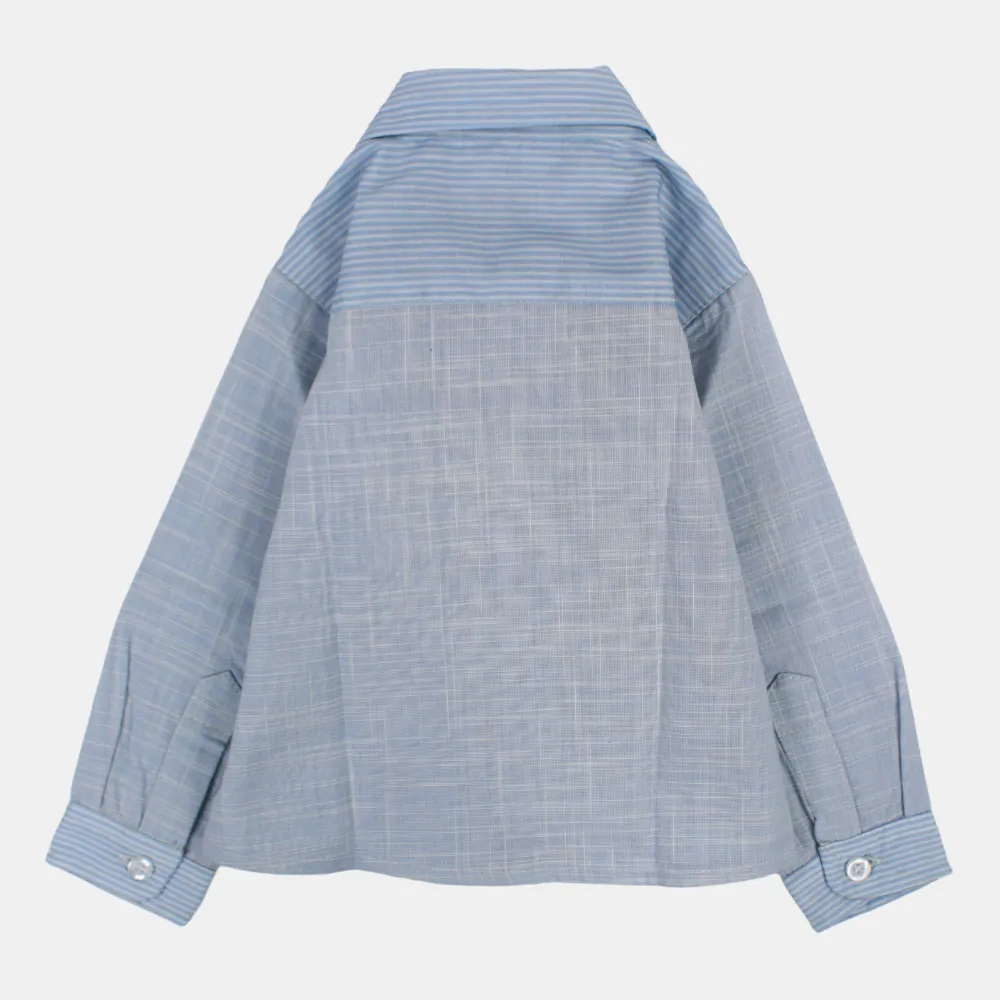 Chemise en coton à manches longues pour garçons avec des couleurs amusantes