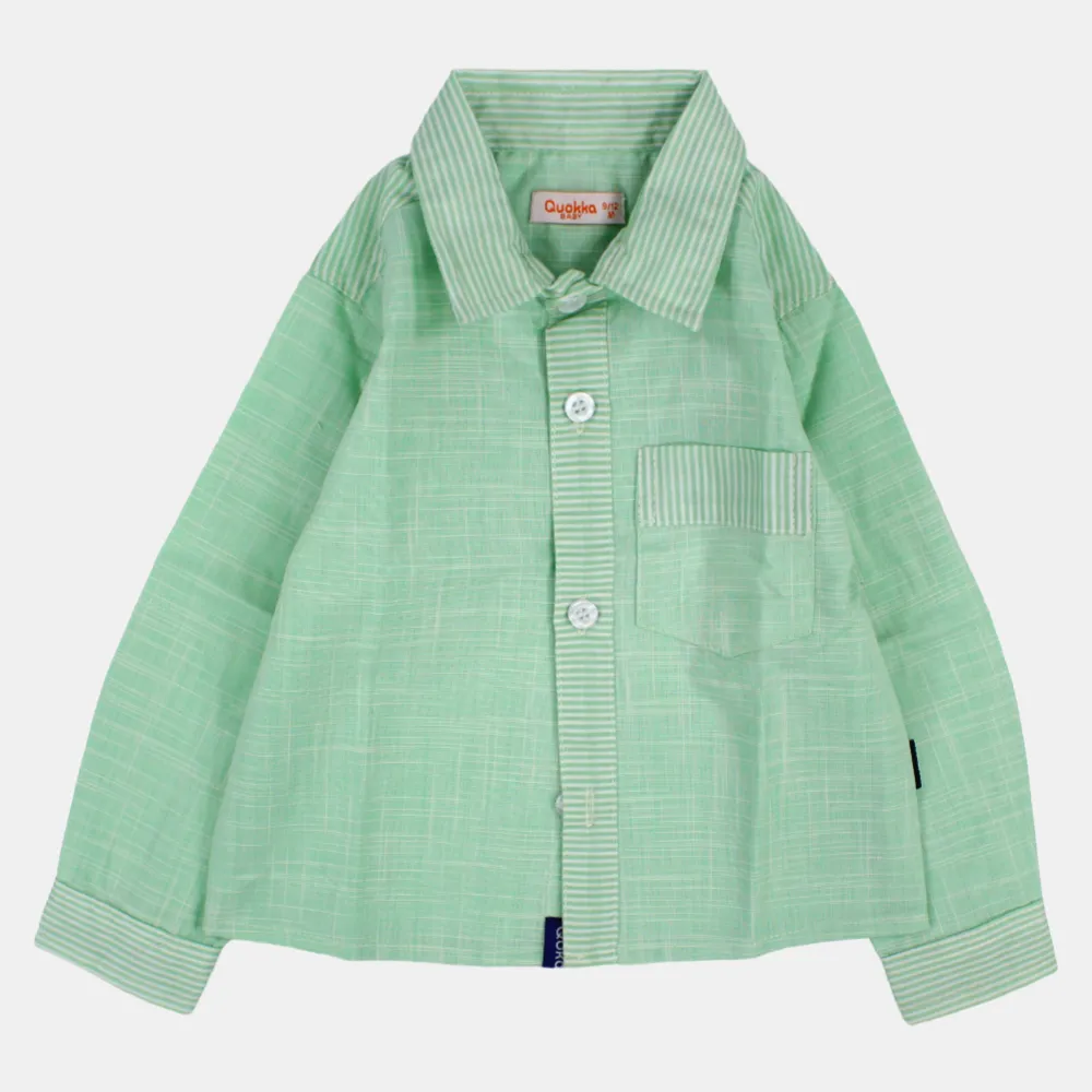 Chemise en coton à manches longues pour garçons avec des couleurs amusantes