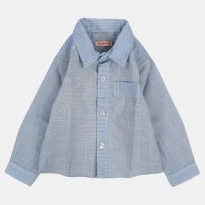 Chemise en coton à manches longues pour garçons avec des couleurs amusantes