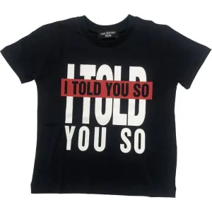 T-shirt en coton pour garçons marine 