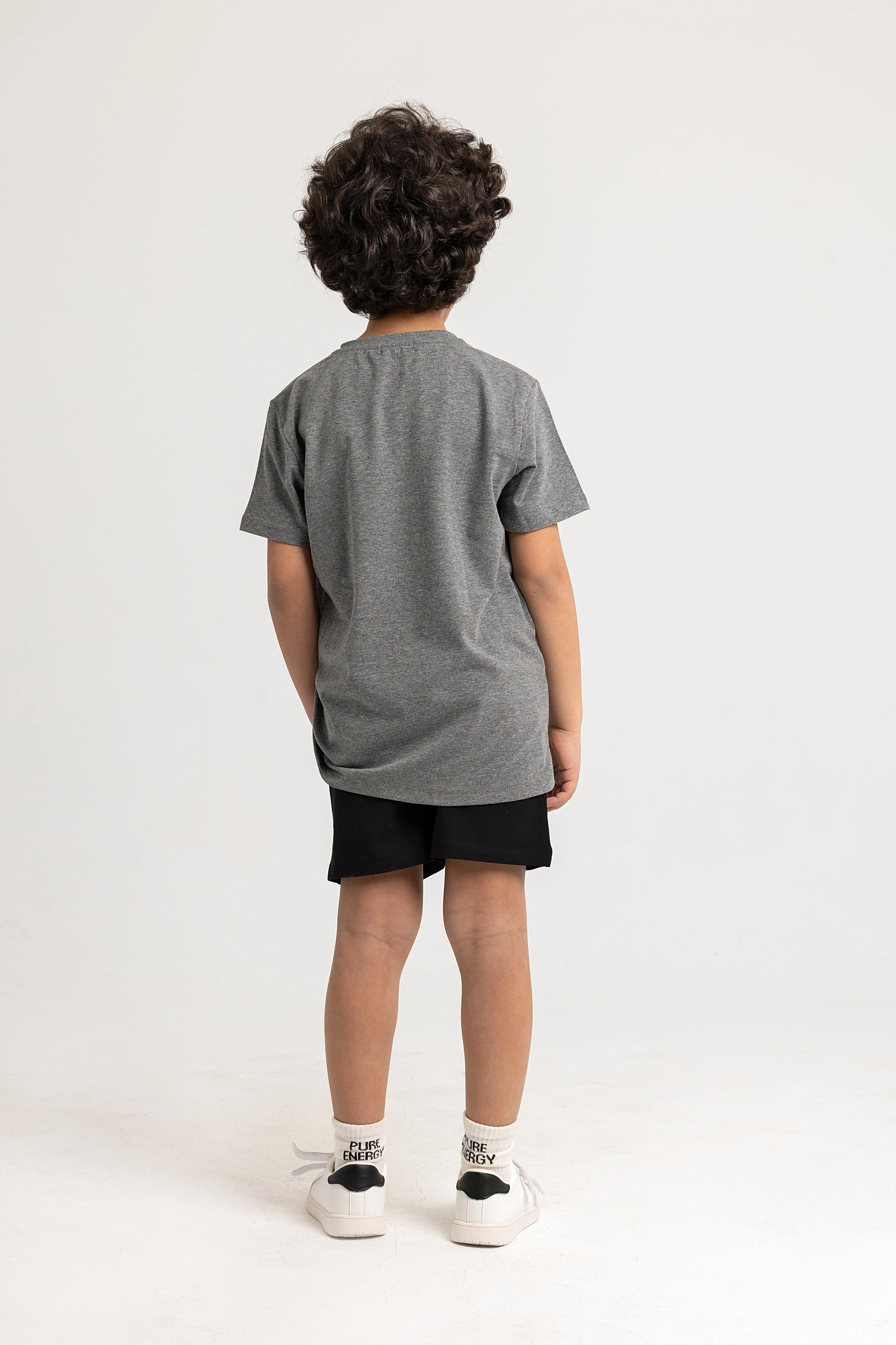 Pyjama en coton pour garçons – Gris