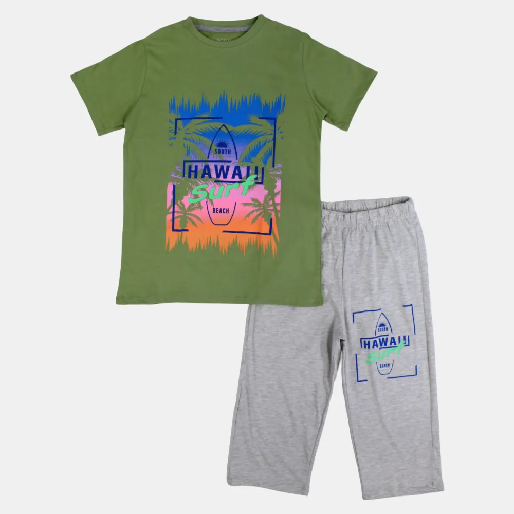 Pyjama en Coton pour Garçons - Imprimé Surf Hawaii