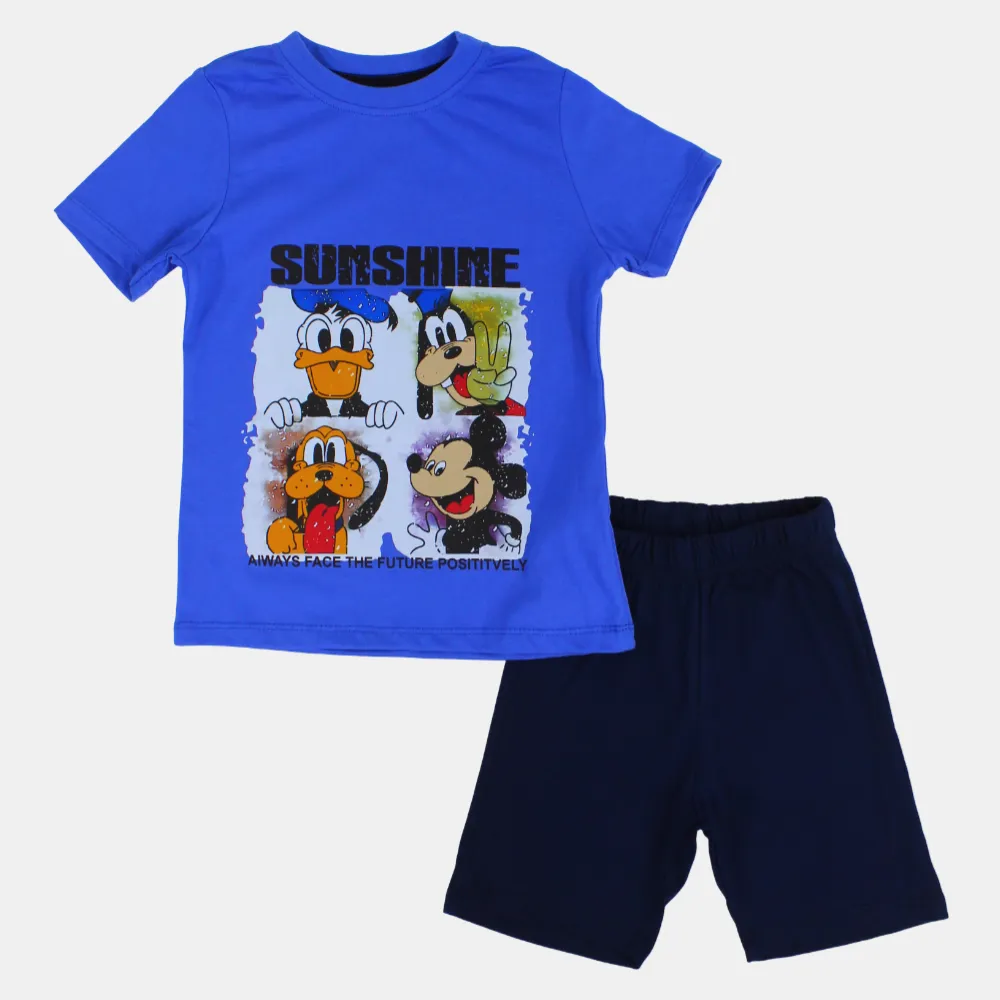 Pyjama en Coton pour Garçons - Imprimé Mickey Mouse & Friends