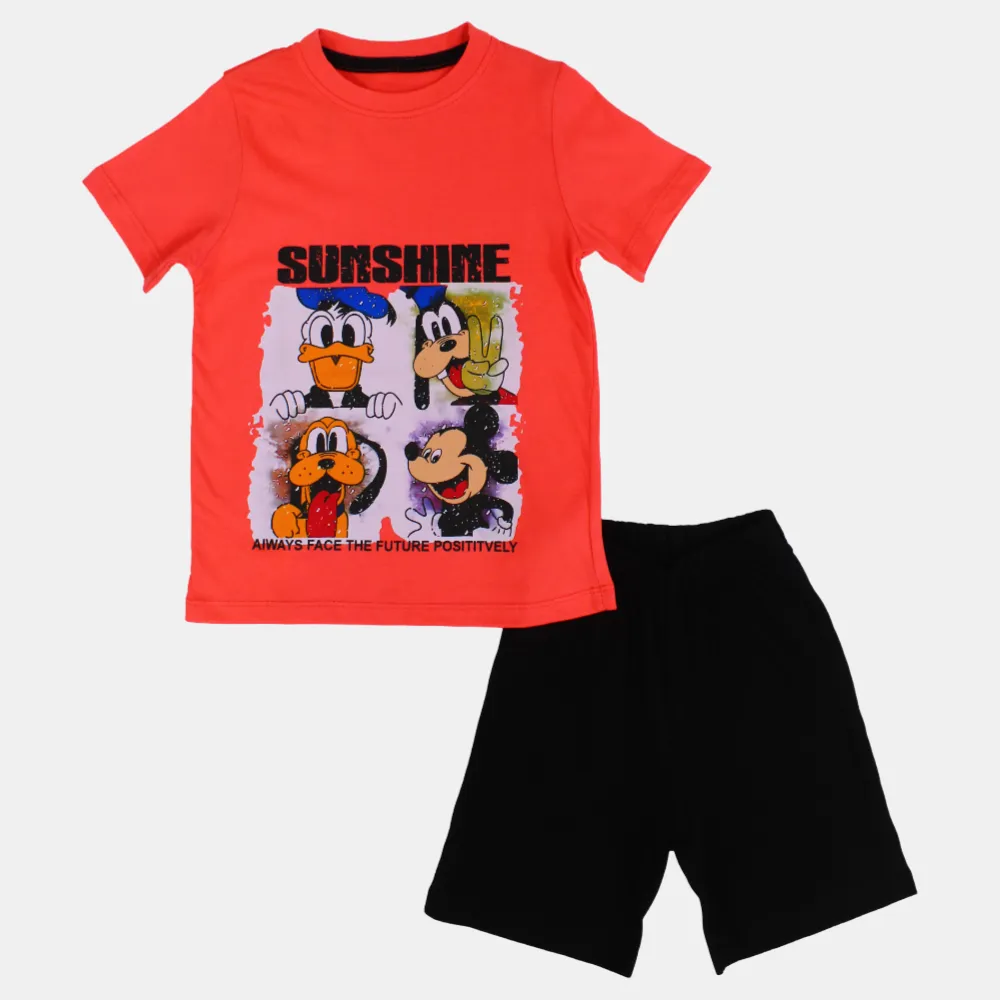 Pyjama en Coton pour Garçons - Imprimé Mickey Mouse & Friends