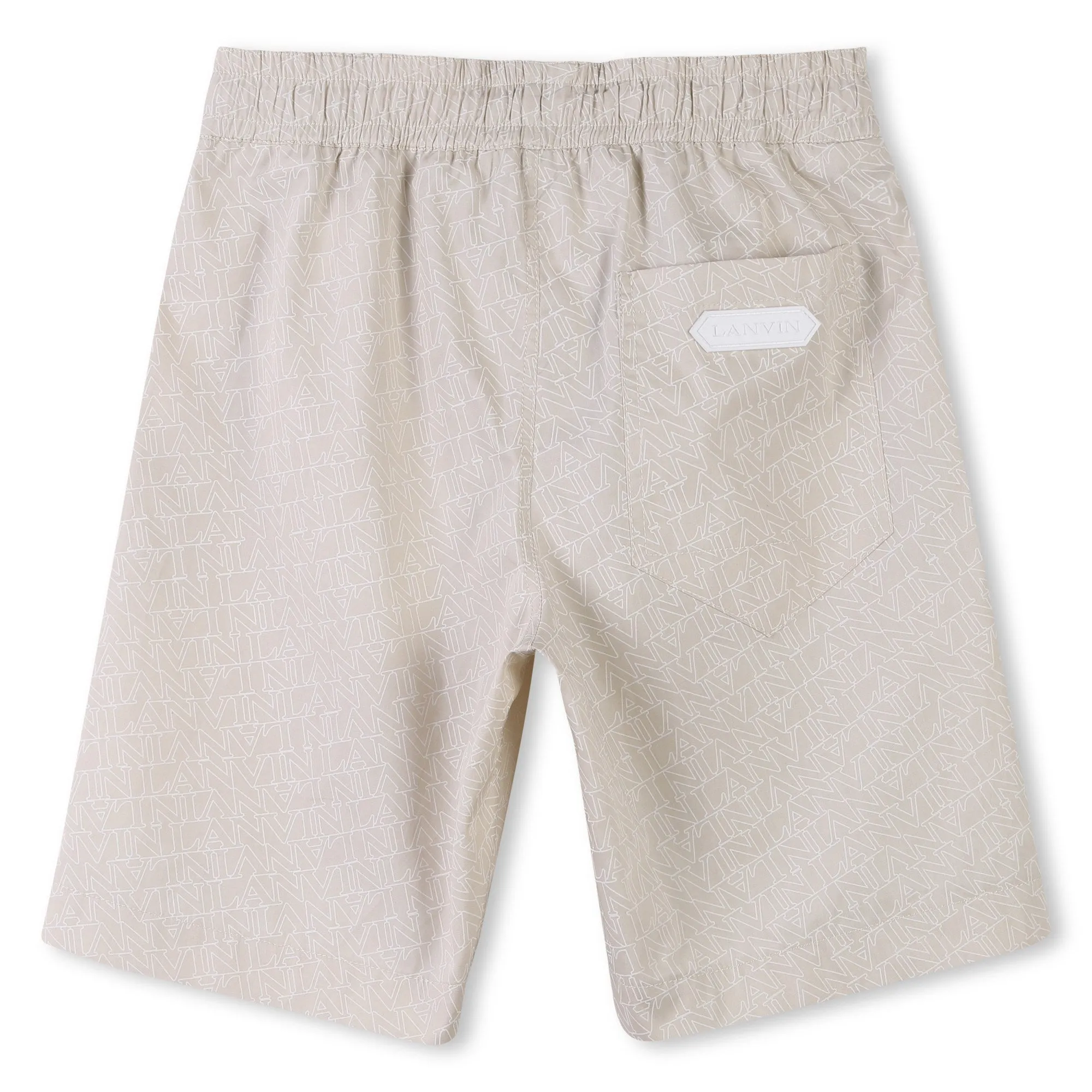 Short à logo crème pour garçons