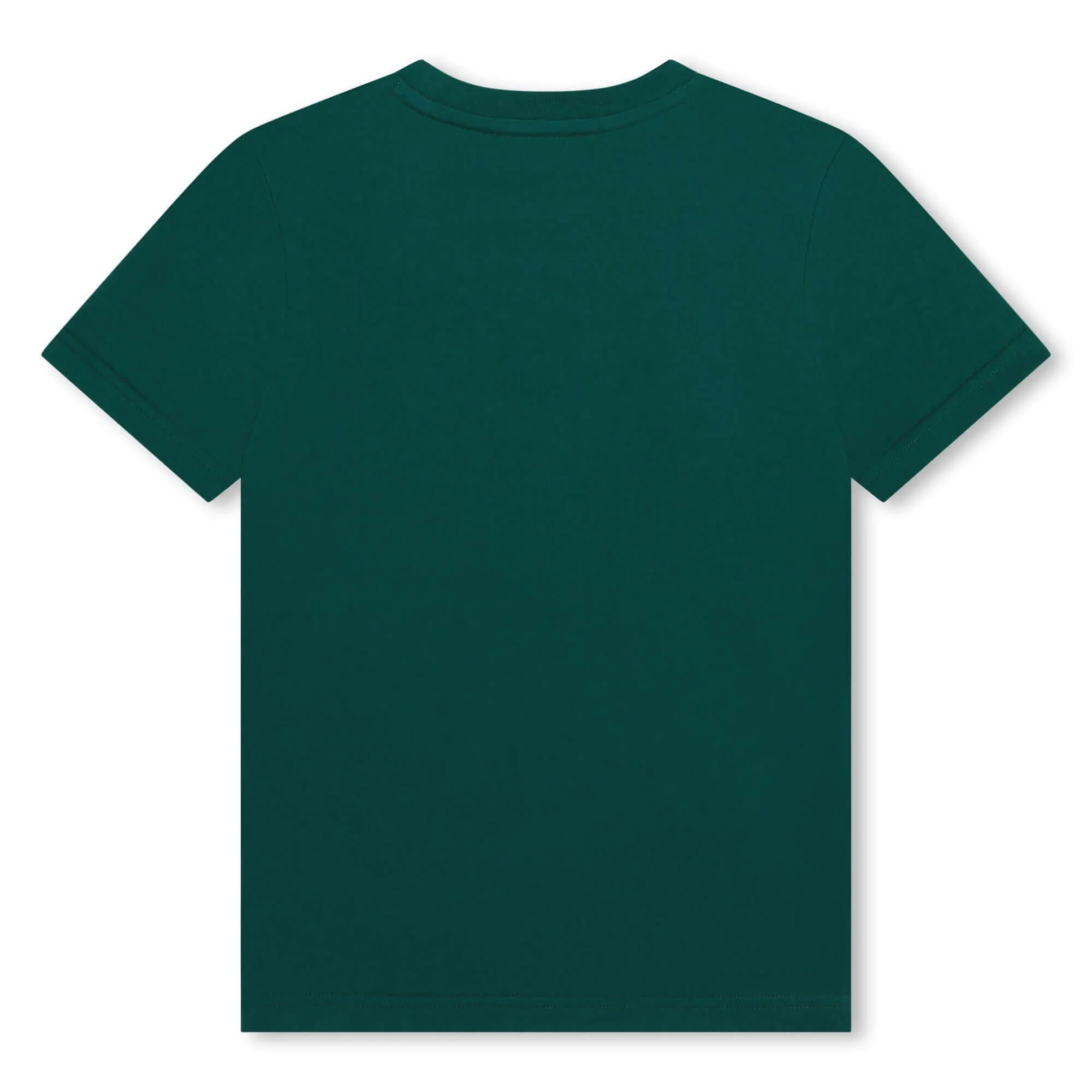 T-shirt pour garçons avec logo vert en gras sur le devant