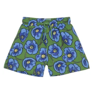 Short de Bain Fleuri Vert pour Garçons