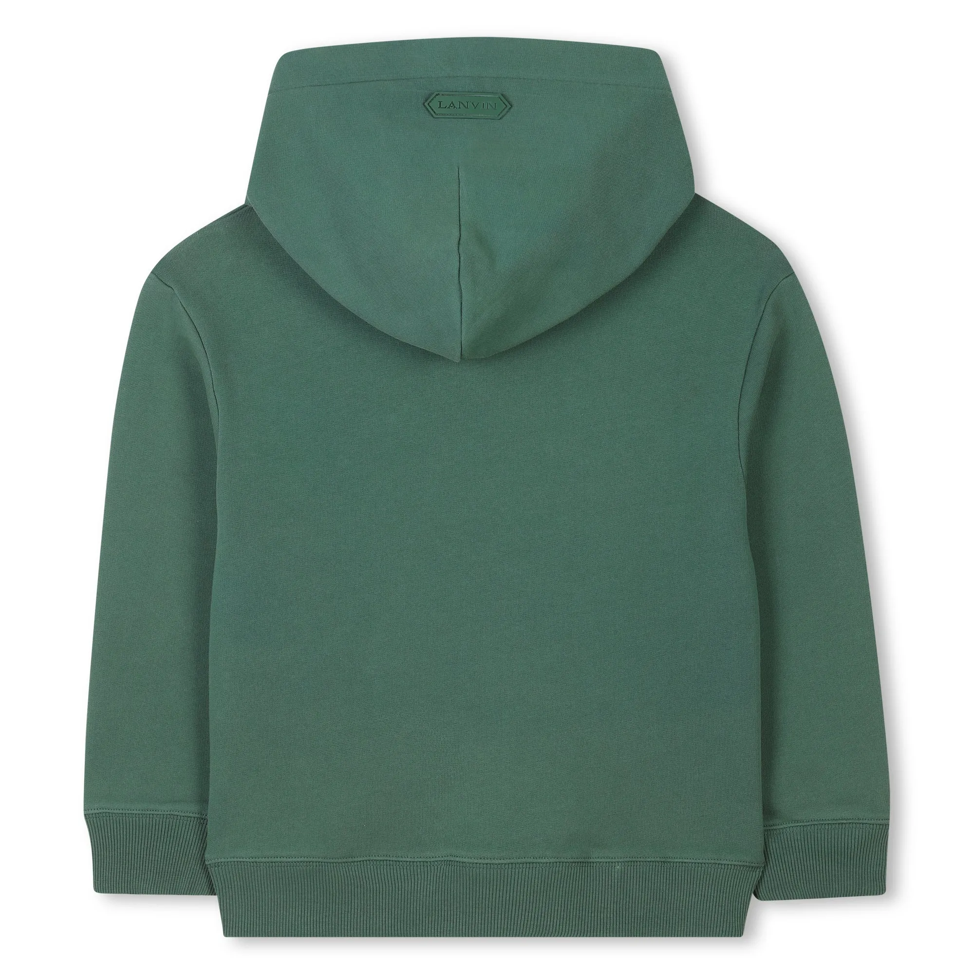 Sweat à capuche vert pour garçons avec logo