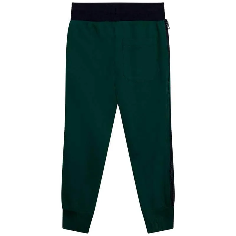 Pantalons de jogging verts pour garçons