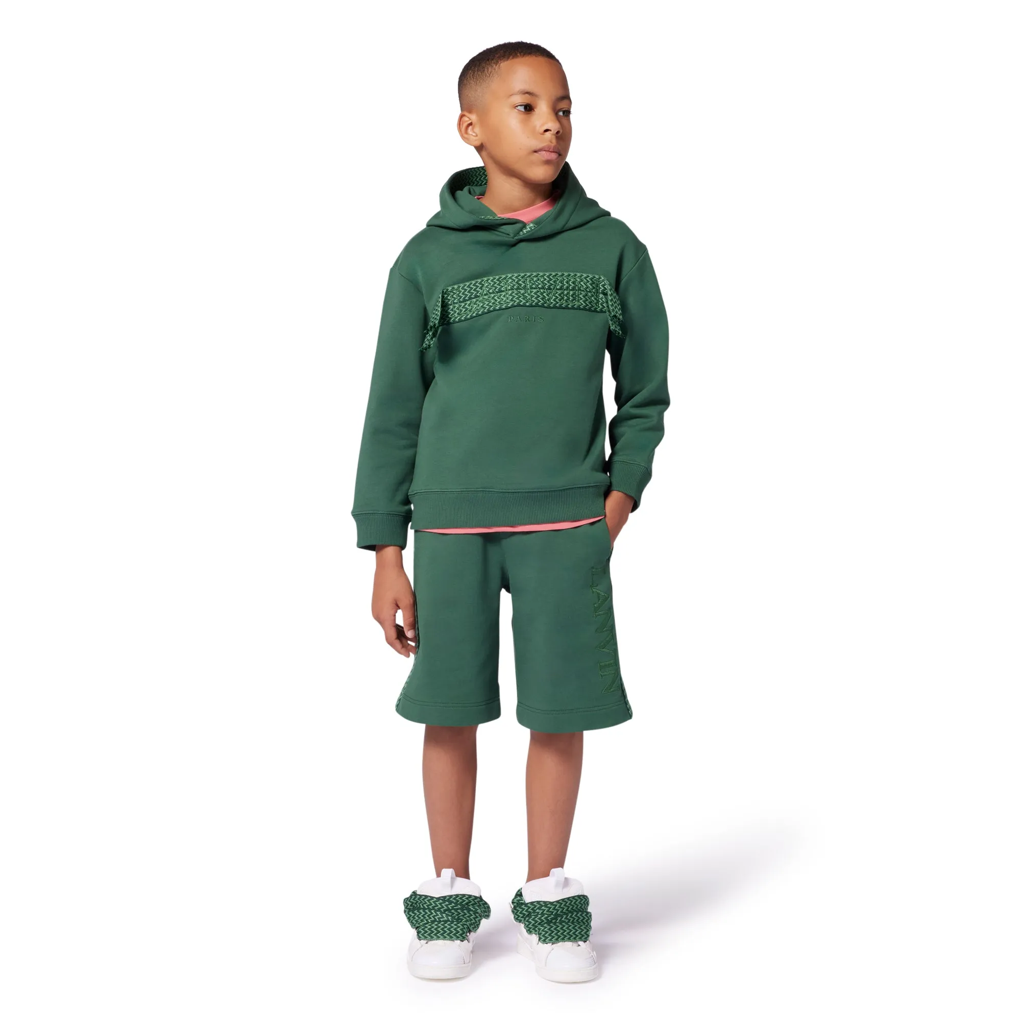 Short Garçon Logo Vert