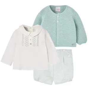Ensemble 3 pièces vert pour garçons