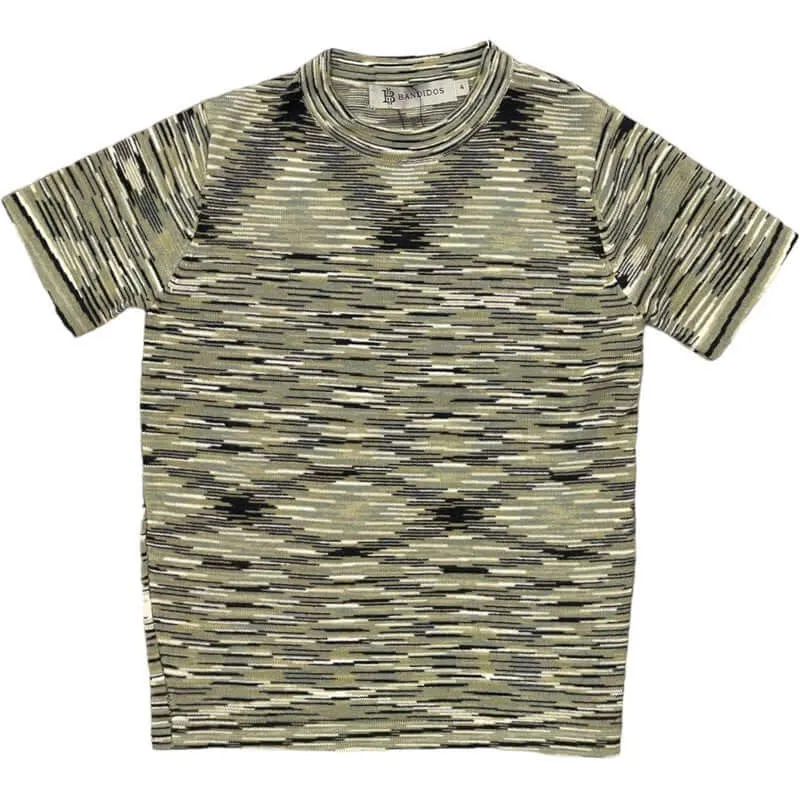 T-shirt pour garçons Green Space-Dye