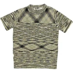 T-shirt pour garçons Green Space-Dye