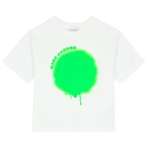 T-shirt pour garçons en spray peint vert